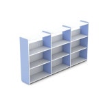 코아스 어린이 도서실 도서관 책장 조합형 단식 3단 직선 서가