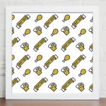 꾸밈 iy841-먹거리패턴 패스트푸드 인테리어액자 대