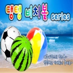 탱탱 비치볼 워터멜론 레인보우 랜덤발송 2개