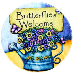 Butterfiles Welcome 그림 원타일 P-01-124