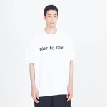 RAWTORAW 로우 투 로우 로고 박시 티 반팔 MRT019B