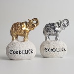 굿럭 금은코끼리 2p세트 장식소품 미니어처