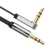 유그린 유그린 스테레오 AUX Flat 꺾임 케이블(블랙)