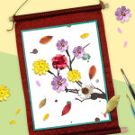 전통 족자 - 무지