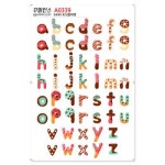 꾸밈인스 꾸밈인스스티커 도넛알파벳 A0339