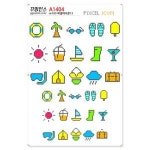 꾸밈인스 꾸밈인스스티커 픽셀아이콘12 A1404