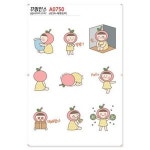 꾸밈인스 꾸밈인스스티커 사과소녀 A0750