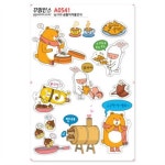 꾸밈인스 꾸밈인스스티커 곰돌이겨울간식 A0541