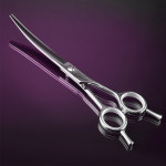 바비온 EL 강아지 커브 미용 가위 E2-701C 7인치