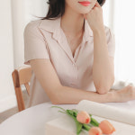 제이로렌 제이로렌 핑크골드 컷팅코인 목걸이 G0162