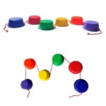 다우리 스텝핑버켓 징검다리놀이 운동회게임 6개1세트 강화플라스틱 1개