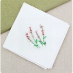 자수패키지 들꽃 손수건1 태교DIY 프랑스자수패키지 자수액자만들기 자수손수건 1개 M4001