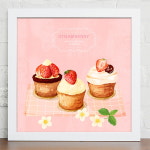 꾸밈 cu217-핑크베이커리 인테리어액자 대형