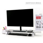 천하지엘씨 강화유리 모니터노트북받침대