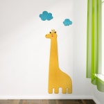 디자인베이 디자인베이 우드스티커 기린과구름 컬러완제품 W546 초등학교 환경구성 국공립어린이집 인테리어