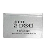 모텔용품 반투명 PVC 슬라이드 지퍼백 100장 인쇄물 국산 키핑 케이스 235 130 반투