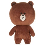 라인프렌즈 브라운 스탠딩 인형 50cm