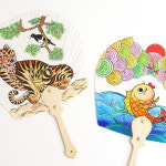 민화샵 직장인취미생활 민화 고급 부채만들기 단청 1개