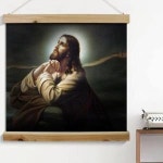 꾸밈 cl116-우드스크롤 60CmX60Cm-겟세마네동산의주님의기도