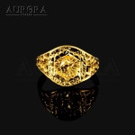 AURORA 명품브랜드 골드클래식 반지 BAN-1971