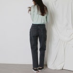 캔디드 스판 핀턱배기 일자핏 A0305
