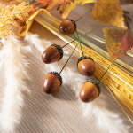 플라워트리 도토리열매 9개입 모조채소 도토리 소품 장식 FOFDFT