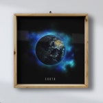 꾸밈 pf467-우드프레임액자 태양계행성 중형