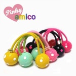 핑키 pinky 도트 캔디 방울 머리끈 1P