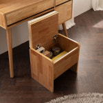 채우리 키벨 원목 화장대 스툴 세트