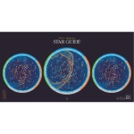 북반구 야광별 지도 성도 포스터