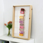 꾸밈 pc528-우드프레임액자 마카롱파티 대형