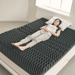 잠스쿨 떡실신 토퍼매트리스 접이식 침대 바닥 3단 수면매트 8cm