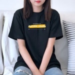 험블스튜디오 라운드넥 페인트 로고 오버핏 프린트 반팔티 5495122A
