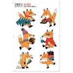 꾸밈인스 꾸밈인스스티커 여우의겨울나기 A1421