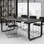 플렉스 회의용테이블 유로파S A타입 스퀘어 프레임 HD-1480A