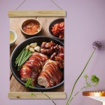 꾸밈 cl330-우드스크롤 40CmX60Cm-족발맛집