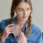 다나버튼 트와이스 정연 송해나 트리플 물망초 목걸이