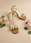 부티크헤르원 ROCOCO Pearl 로코코펄 발목스트랩 샌들 진주 힐 Boutique Herwon