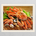 꾸밈 tl070-싱싱한대게1 창문그림액자