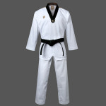 프라이드 3 도복 검정깃 사이즈 도복 태권도도복 국기원 태권도시범단 150-210