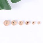 밤나무 원형 다각 우드 비즈 마크라메 재료 원형