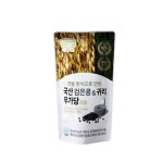 논산딸기랜드 아름뜰 맷돌 방식으로 만든 국산검은콩 귀리 무가당 두유 180ml
