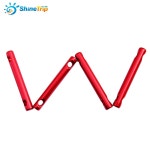 4pcs ShineTrip 야외 캠핑 텐트 쉼터 후크 알루미늄 합금 두 구멍 모양 바람 로프 스토퍼 버클
