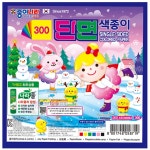 종이나라 300단면색종이 6색6매 총300매