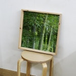 꾸밈 pc664-우드프레임액자 재물운들어오는대나무 중형