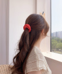미니멜로즈 미니 플리츠 새틴 슈슈 곱창 헤어끈