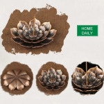 인센스홀더 향홀더 역류 향 버너 스틱 향 홀더 홈 불교 장식 코일 연꽃 향로 청동 공기