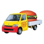 타카라토미 토미카 54 토요타 타운 에이스 햄버거 차