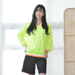 바람막이 교복 형광 브이넥 남자맨투맨 티셔츠