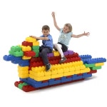 쿠쿠토이즈 에듀팜 빅 블록 A세트48p 사각 블럭 놀이 유아 어린이